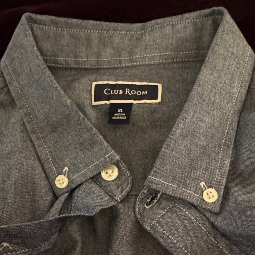 Club Room Charcoal Button-Down Shirt